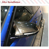 Real Carbon Fiber Car Mirror Cover Caps for BMW F20 F22 F23 F30 F31 F32 F33 F36 F87 M2 X1 E84 Replacement Rearview Mirrors