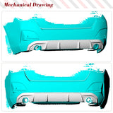 Carbon Fiber Car Rear Bumper Diffuser Lip Spoiler For BMW 4 Series G26 M Sport 4 Door 2021-2023 Rear Racing Diffuser Protector