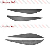 Dry Carbon Front Headlight Eyebrows for Porsche Macan Base/Turbo/GTS/S Sport Utility 4Door 2014-2018 Head Lamps Eyelid Cover