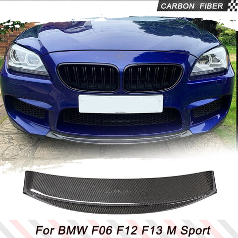 Carbon Fiber Car Front Bumper Chin Lip For BMW 6 Series F06 F12 F13 650i M-SPORT 2012-2019 Car Front Spoiler Splitters Body Kits