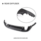 Auto Black PP Rear Bumper Diffuser Lip Spoiler For Volkswagen VW Golf 7 MK7 7.5 standard And GTI 2017 2018 2019