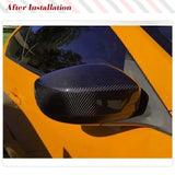 Car Side Rear View Mirror Covers Caps For Infiniti G37 G25 G35 2007-2013 Add On Side Mirror Cap Cover Shell Car Racing Body Kits