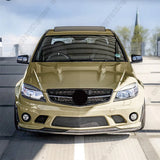Car Front Bumper Lip Splitter Diffuser Body Kit For Mercedes Benz C-Class C63 AMG W204 Pre 2007-2010 Modification Part Kits