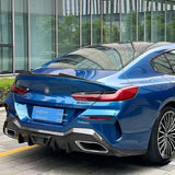 V Style Real Carbon Fiber ABS Black G16 4 Door Sedan Rear Trunk Lid Spoiler Wing For BMW 8 Series G16 840i 850i F93 M8 2020-2023