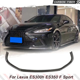 Carbon Fiber Car Front Lip for Lexus ES300h ES350 F Sport Sedan 2018-2023 Front Bumper Spoiler Chin Splitter Factory Outlet 3PCS