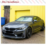 Carbon Fiber Car Front Bumper Lip for BMW F80 M3 F82 F83 M4 2014-2019 Front Chin Spoiler Splitter Protector Racing Body Kits
