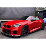 Real Forged Carbon Fiber Front Bumper Lip Spoiler Cup Flaps Body Kit Cover For BMW G87 M2 2022 2023 2024