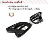 Carbon Fiber Car Front Fins Air Vent Cover for Mercedes Benz GLE Clas W167 C167 GLE450 GLE53 GLE63 AMG