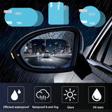 2X Car Mirror Rain-proof Film Car Rearview Mirror Waterproof Film Window Glass Anti-Fog Anti-reflective Sticker Auto Accessores