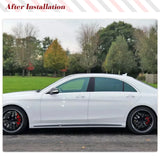 Carbon Fiber Side Skirt Extension Lip for Mercedes Benz W222 S550 Sport S63 S65 Car Side Skirts Lip Spoiler Body Kits Protector