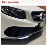 Dry Carbon Car Front Bumper Fog Light Covers For Mercedes Benz C217 S500 S550 Sport Pre-facelift 2015-2017 Air Vent Covers Trims