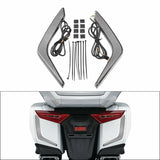 Motorcycle LED Rear Saddlebag Light Accent For Honda Goldwing 1800 GL1800 2018-2024 Red Smoked Clear Lens