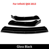 Guard Front Bumper Lip Chin Tuning Deflector Exterior Part  Infiniti Q60 2013 Protector Facelift Car Styling Accessories