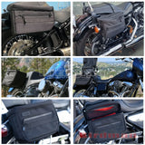 Motorcycle Saddle Storage Bags 1680 Denier Ballistic Nylon Tool Luggage Saddlebags For Harley Softail Dyna Sportster 1200 883