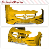 Carbon Fiber Car Front Bumper Lip Spoiler For Mercedes-Benz E Class C238 A238 Sport 2-Door Car Front Body Kits Raing Spoiler Lip