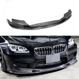 Carbon Fiber Front Bumper Lip Chin Spoiler FRP Prime Bumper Cover For BMW 6 Series F06 F12 F13 M6 2013 - 2018
