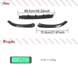 Carbon Fiber Car Front Bumper Lip Spoiler Apron Splitters for Audi S5 B8.5 2012-2016 FRP Black Racing Chin Lip 3PCS