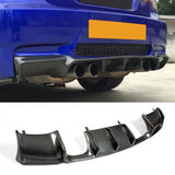 Carbon Fiber / Black FRP Car Rear Bumper Guard Lip Diffuser Spoiler for BMW 3 Series E92 M3 2007 - 2013 Rear Bumper Lip Diffuser