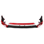 For Honda Civic 11th All Models 2022-2024 YOFER Style Front Bumper Spoiler Lip Blade +Lower Side Splitter Corner Cover Protector