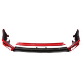 For Honda Civic 11th All Models 2022-2024 YOFER Style Front Bumper Spoiler Lip Blade +Lower Side Splitter Corner Cover Protector
