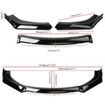 For Audi A3 A4 A6 Q3 S3 S4 S6 B6 B7 B8 B8.5 Front Bumper Spoiler Diffuser Bodykit Splitter Front Lip Shovel Cars Accessories