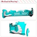 Carbon Fiber Front Bumper Canards Splitters for Audi S3 RS3 8Y A3 Sline 2022-2023 Car Front Racing Body Kits Air Vent Fins Cover