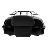 Motorcycle Chopped Pack Trunk Rack Backrest For Harley Tour Pak Touring Road King 2014-2023