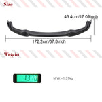 Car Front Bumepr Lip Spoiler Splitters Bumper Guard for BMW 2 Series M2 F87 Not for M2C 2015 - 2017 Carbon Fiber Front Body Kits