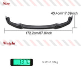 Car Front Bumepr Lip Spoiler Splitters Bumper Guard for BMW 2 Series M2 F87 Not for M2C 2015 - 2017 Carbon Fiber Front Body Kits