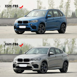 Carbon Fiber Car Front Bumper Fog Lamp Trim Cover Fog Lamp Sticker Cover Frame Trim for BMW 2015 - 2018 F85 X5M F86 X6M
