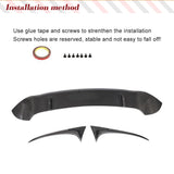 Carbon Fiber Roof Spoiler Fits for Porsche Macan Base/Turbo/GTS/S Sport Utility 4Door 2014-2020 Auto Rear Window Top Wing Lip