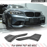 Carbon Fiber / FRP Car Front Bumper Splitters Lip Cupwings Flaps Winglets for BMW 2 Series F87 M2 M2C Coupe 2-Door 2016 - 2018