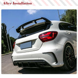 For Mercedes Benz W176 Sport A250 Car Rear Bumper Canards Carbon Fiber Rear Bumper Splitter Canard Fins Spoiler