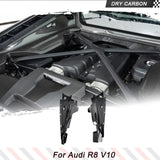 Dry Carbon Car Engine Bay Panel For Audi R8 V10 RWD Coupe 2022 2023 Engine Bay Panel Trim Replacement Parts Body Kits