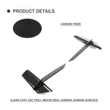 Dry Carbon Car Front Bumper Scoop Trims for Audi RS7 Sportback Hatchback 4-Door 2020-2021 Front Splitters Canards Car 2 PCS/Set