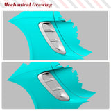 Dry Carbon Door Side Fender Vents Trims Fits for Porsche 718 Boxster Cayman 2016-2021 Frame Air Intake Molding Cover