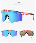 Double Wide Polarized Mirrored Lens Sunglasses with TR90 Frame and UV400 Protection