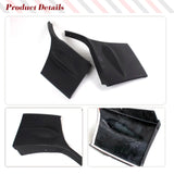 PU Black Car Front Bumper Bumper Splitters Side Chin Lips Fog Light Lamp Covers for Subaru Impreza WRX Sedan STI 2004 2005