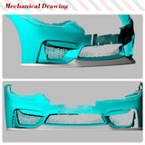 Carbon Fiber / FRP Front Bumper Lip Spoiler Splitters For BMW F80 M3 F82 F83 M4 2014 - 2018 Carbon Fiber Front Lip Spoiler