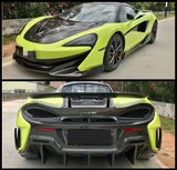 For McLaren 540 570s 570 GT 2015-2020 Upgrade 600LT CARBON FIBER FRONT LIP REAR BUMPER DIFFUSER TRUNK SPOILER Cover Body Kit