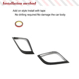 For Porsche 911 Carrera 4 GTS 2017UP Car Front Bumper Air Vent Cover Prepreg Dry Carbon Fiber Air Vent Cover Trims Front Spoiler