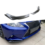 Carbon Fiber/FRP Material Front Bumper Lip Flaps Apron For Lexus IS250 300 350 IS F Sport Sedan 4 Door 2006-2012