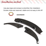 Carbon Fiber Front Bumper Lip Splitters for BMW 6 Series F06 F12 F13 M6 Base Sedan Convertible Coupe 2014-2017 Front Racing Kits