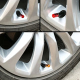 Aluminum Alloy Car Tire Valve Caps Airdust Waterproof Tyre Rim Stem Cover for Automobiles Motorcycles Bikes 4Pcs