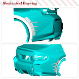 Dry/Wet Carbon Fiber Rear Bumper Canards for BMW M2 G87 2022UP 2 Doors Rear Bumper Canards Fender Air Vent Trim Splitters Cover