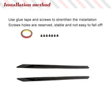 ABS Glossy Black Car Side Skirts Extension Spoiler for BMW 5 Series I5 G60 2024 Car Racing Side Body Kits Extension Lip Spoiler