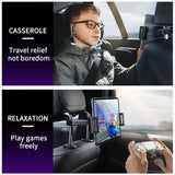 Telescopic Car Phone Holder for Rear Row Tablet Holder Anti Shake Tablet Mount Universal Auto Phone Stand for 4-12.9 Inch iPad
