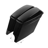 Motorcycle 5" Stretched Hard Saddlebags Saddle For Harley Touring Road Electra Street Glide 2014-2024 FLT FLH FLHR Ultra-Classic