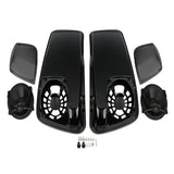 Motorcycle Saddlebag Lids With 5"X7" Speakers For Harley Touring Road King Electra Glide Street Glide Ultra-Classic 2014-2024
