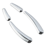 Chrome 4 Pieces Curved Swingarm Frame Inserts Fit For Harley Softail Slim Deluxe Cross Bones FLSTF FLSTN FXSTC 2008-2017